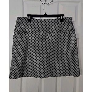 S.C. & Co XL Black & White Pull-On Skort‎ 2 Front Pockets Stretch